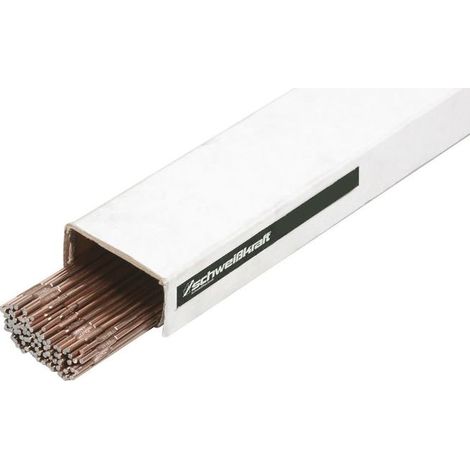 Baguettes TIG acier 2,4m 5kg 1000mm Schweisskraft 1450024