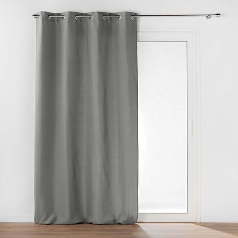 Rideau Isolant Thermique "Micropolar" 135x260cm Gris (1/5)
