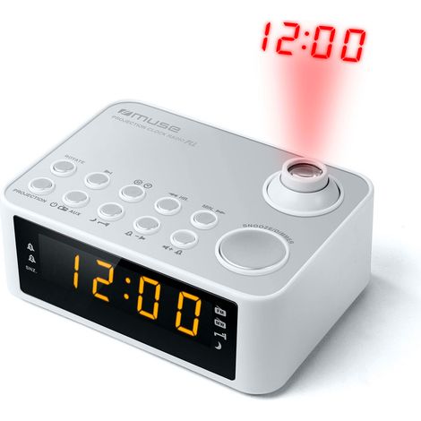 radio reloj con proyector blanco - M178PW - Muse -