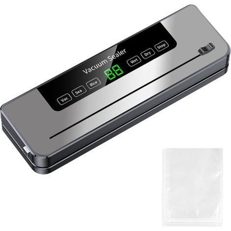 Machine à emballer sous vide compacte et rapide pour la conservation des aliments. Modes de scellage sec et humide. Coupeur intégré. Nettoyage et rangement faciles. (1/5)