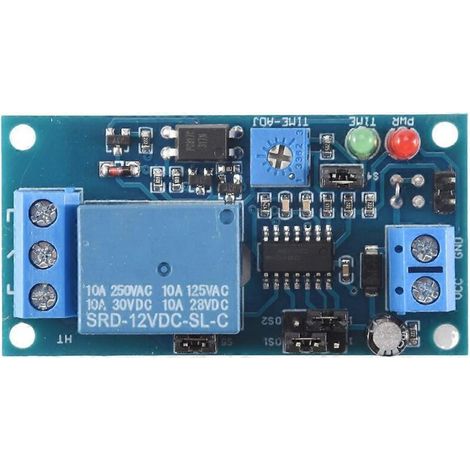 Module de relais 12 V CC avec temporisation marche/arrêt et minuterie (1/5)