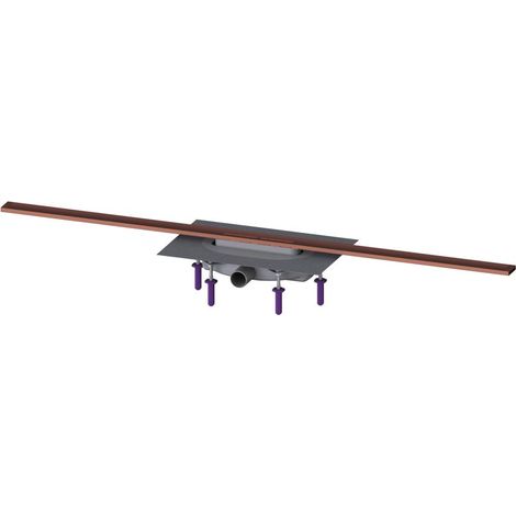Kessel Duschrinne Linearis Infinity 60 Länge 1200mm DN 40 Megastop, Kupfer gebürstet (1/2)