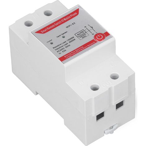 Interrupteur intelligent à distance, grande portée, minuterie partagée pour plusieurs personnes, compatible avec les téléphones portables Tuya, 220 V (1/5)