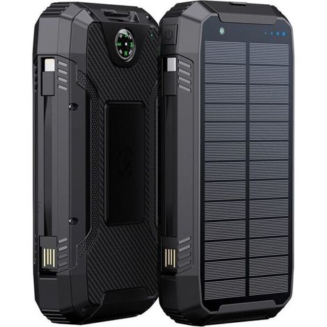 PowerNeed S20000Q cargador de dispositivo móvil Universal Lightning, Solar, USB Cargador inalámbrico Carga rápida Exterior (1/5)