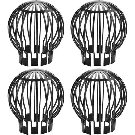 Lot de 4 filtres et crépines pour gouttières, empêchant l'obstruction par les feuilles, les branches et la mousse du toit. (1/5)