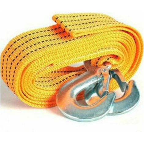 Corde de remorquage en nylon Cordes de remorquage polyvalentes Sangle de remorquage Corde de remorquage de voiture avec crochets 4 mètres - 4 mètres - 4 mètres (1/5)