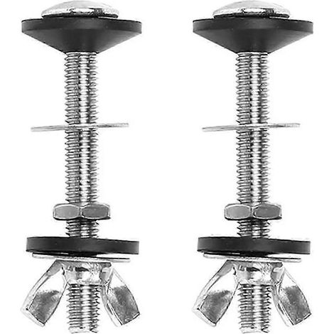 Kit de boulons pour réservoir de toilette à abattant, accessoires de fixation d'abattant en acier inoxydable (1/5)