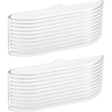 2 Pièces Lentille Remplacement pour RV Lumière Extérieure Véranda, Couverture Lumière Camping-Car Plastique Accessoires Remorque Compatible avec 34-78-517,515,522 (Transparent) (1/5)