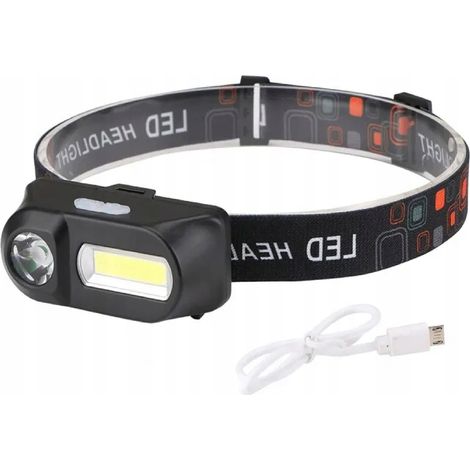 Linterna frontal táctica militar para bosque y montaña, ligera, potente, LED. (1/5)
