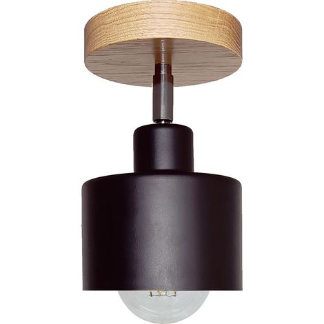 Suspension réglable DIANA en bois chêne, abat-jour inclus, style élégant (1/5)