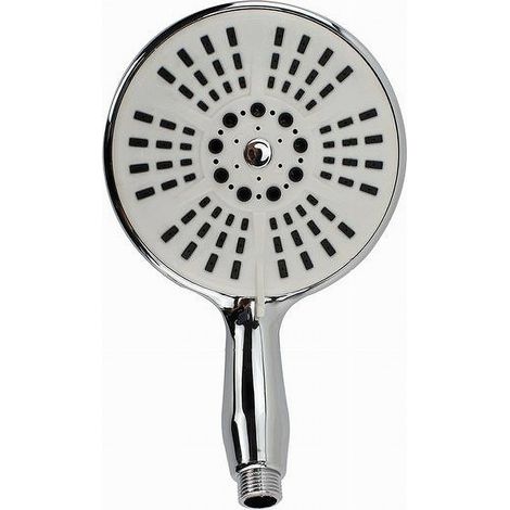 Grand Pommeau De Douche Rond 15 X 23cm Douchette Multi-jets Salle De Bain Moderne 59266 (1/2)