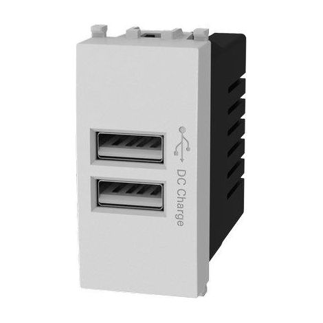 PRESA USB AVP - BIANCO 2 PRESE USB VOLT 5 A 2.4- 8 pezzi
