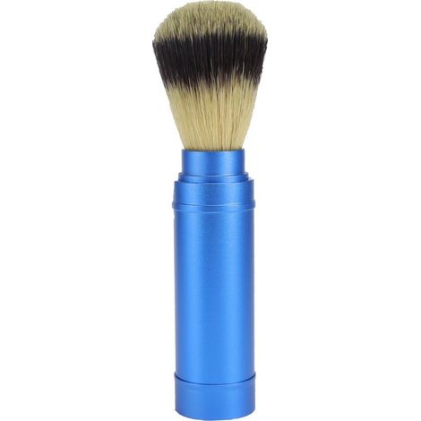 Brosse à barbe portable pour hommes - Outil de rasage moussant de voyage pour nettoyage facial