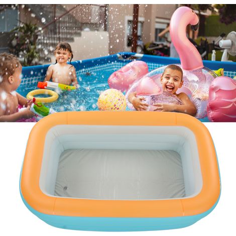 Piscine gonflable pour enfants, usage domestique, pliable, convient aux bébés, aux tout-petits et aux adultes, baignoire familiale extérieure, 2,6 mètres, trois couches. (1/5)