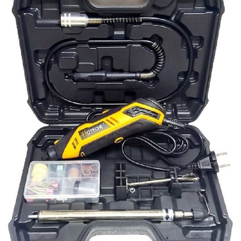 Trade Shop - Mini Taladro Eléctrico Kit Taladro Rotativo Accesorios P801208 - (1/5)