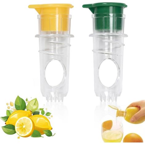Presse-Agrumes 2 Pièces Presse Manuelle pour Citrons, Oranges & Agrumes, Extracteur De Jus Manuel avec Construction Robuste - Presse Citron Idéal pour Cuisine, Camping & Evénements (1/5)