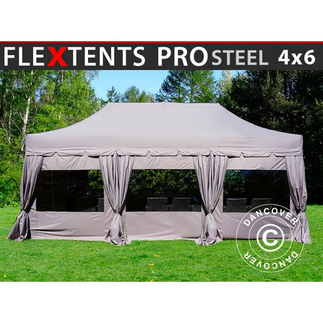 Pop up gazebo FleXtents Pop up canopy Folding tent PRO Steel