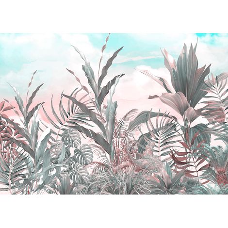 Papier peint panoramique - Plantes Tropicales - 130 cm x 92 cm (1/2)