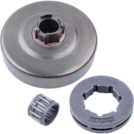 Pignon de tambour d'embrayage 3/8"-8T roulement pour pièces de tronçonneuse Husqvarna 61 66 272 XP 272XP 268 266 162 (1/5)