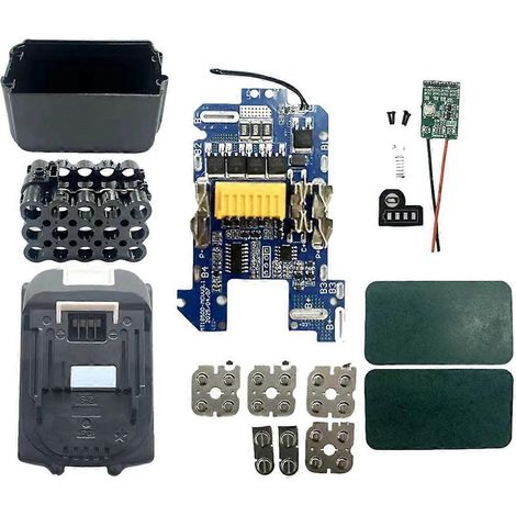 Li-Ionen-Akkugehäuse-Schutzplatine BL1830 für Makita BL1830, BL1860 und BL1850 Akkusätze (18V/21V, 15 18650 Zellen). (1/5)
