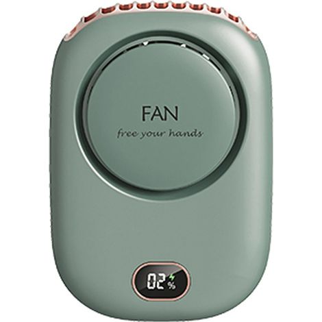 Mini-Halsbandventilator, tragbar, USB-aufladbar, leise, 3 Geschwindigkeitsstufen, freihändiger Ventilator fürs Büro