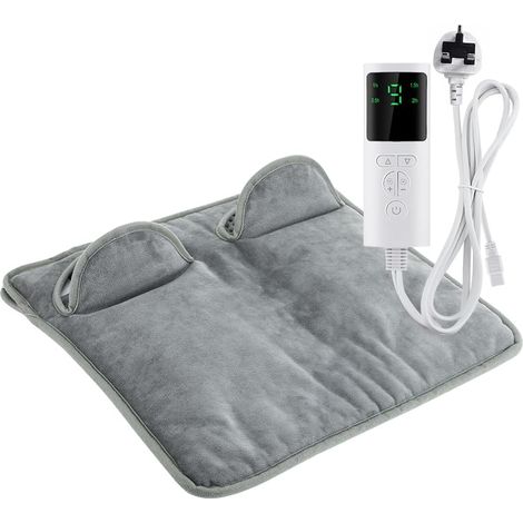 Chauffe-Pieds Electrique 40x40 cm, Coussin Chauffant avec 9 Niveaux de Chauffage & 4 Minuteries, Extinction Automatique, Lavable en Machine, Chauffage Rapide pour Pieds, Dos et Corps Entier (1/5)