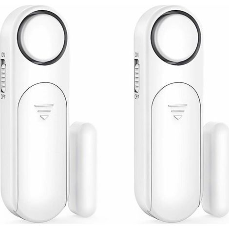 Alarme Maison sans Fil, Alarme de Porte et Fenêtre 4 Modes Capteur sans Fil Magnétique pour Système de Sécurité Maison Sécurité Enfants (Lot de 2) (1/5)