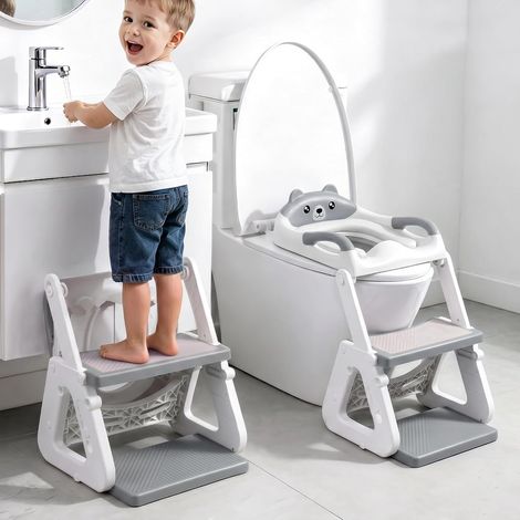 Reducteur Toilette Enfant, 2 en 1 Rehausseur Toilette Enfant (1/5)