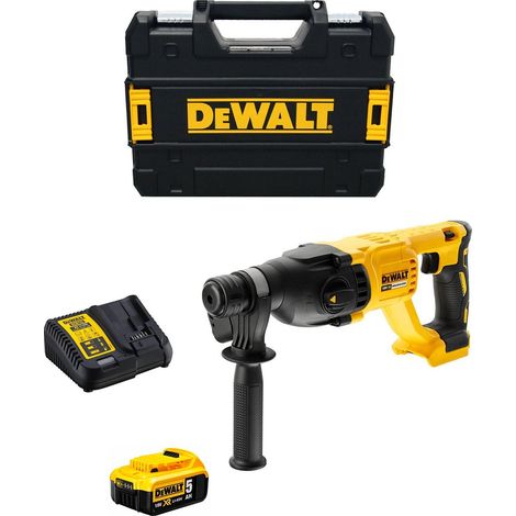 Martillo Perforador DeWALT DCH133P1T (1 x 5,0 Ah + DCB115 + TSTAK II) (1/5)