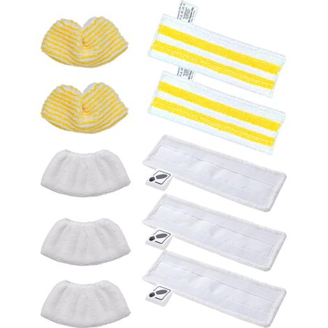Almohadillas de repuesto para fregonas de vapor lavables, 10 unidades (1/5)