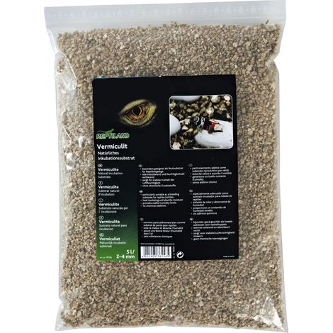 Trixie – Vermiculite substrat naturel d'incubation 5 litres – Isolant thermique et absorbant moisissures – Humidité stable – Grain 2-4 mm