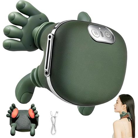 Appareil De Massage 4d Pour La Nuque, Le Dos Et Les éPaules. Avec 3 Niveaux De Massage Et 2 TempéRatures. Appareil De Massage éLectrique Chauffant (1/5)