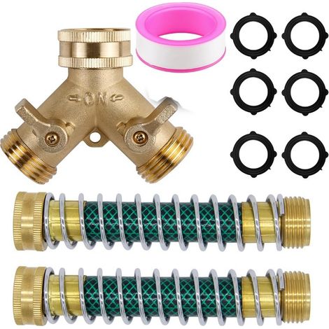 Conector en Y para manguera de jardín, adaptador de grifo, divisor de manguera, accesorio de jardinería (1/5)