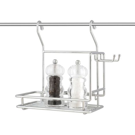 Mensola Cucina in acciaio cromato porta barattoli