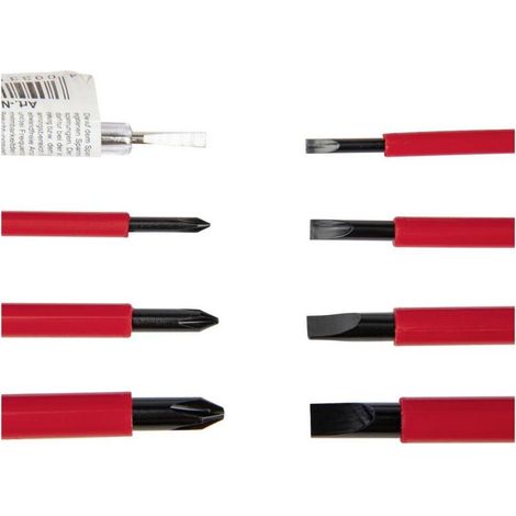 – Coffret multi-outils pour électricien 11 pièces – Acier Chrome-Vanadium – Testeur de tension jusqu'à 1000 V – Valise de rangement - C95308 (1/5)