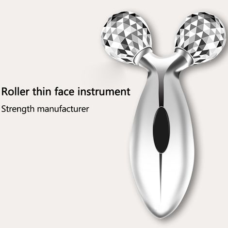 Rouleau 3D fin massage visage lifting anti-âge, sculpteur facial minceur cou, appareil beauté anti-rides, soin peau, outil manuel (1/5)
