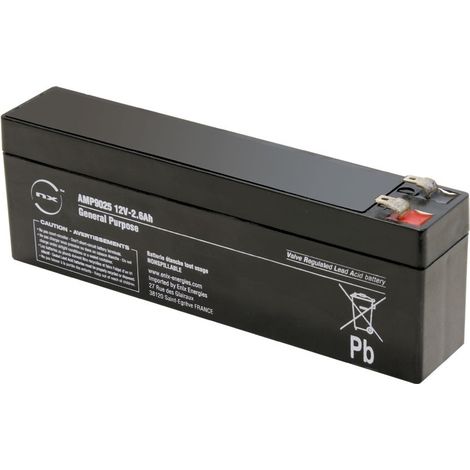 Bleibatterie Agm 12v 2,6amp 178x60x35mm Bat3011