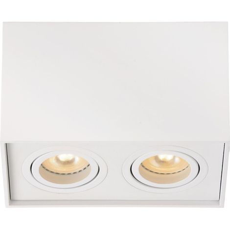 TUBE Spot plafond-Blanc-2xGU10 (1/2)