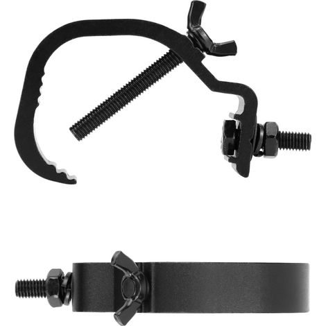 Morsetto per luci da palcoscenico a 3 pezzi, morsetto per traliccio, hardware per illuminazione da palcoscenico, 30-55 mm, compatibile con la maggior parte delle luci da palcoscenico (1/4)