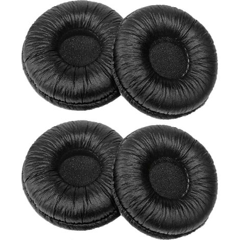Coussinets d'oreille de rechange de 50 mm, noirs, compatibles avec les casques standard (1/4)