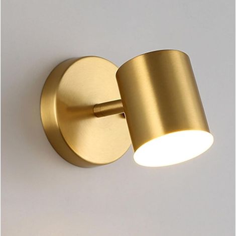 [NON UTILIZZATO] Appliques Murales LED,Lampe Murale Pivotante 350 Moderne Minimaliste Tri-Couleur Appliques Murales,Fer,Or
