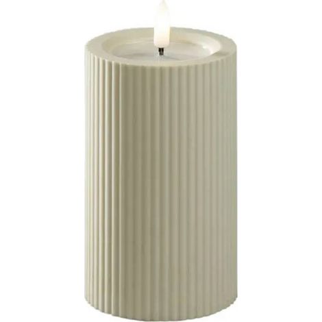 Konstsmide 1661-970 Bougie à LED beige blanc chaud (l x H) 7.4 cm x 12.5 cm minuteur (1/4)