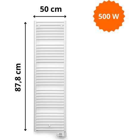 Radiateur sèche-serviettes électrique E-Bano BM-EL Vasco H. 87,8 x L. 50 cm (1/5)