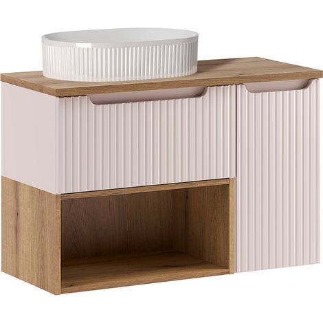 Lavabo individual Riva Cashmere y Madera 90cm (1/4)