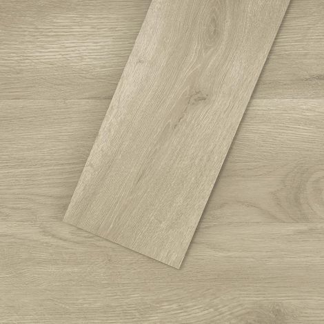 Revêtement de sol en vinyle autocollant, revêtement de sol en PVC imitation bois étanche, couleur chêne naturel 15,24 cm x 91,44 cm revêtement de sol en vinyle, 36 dalles, couverture 5 m² (1/5)