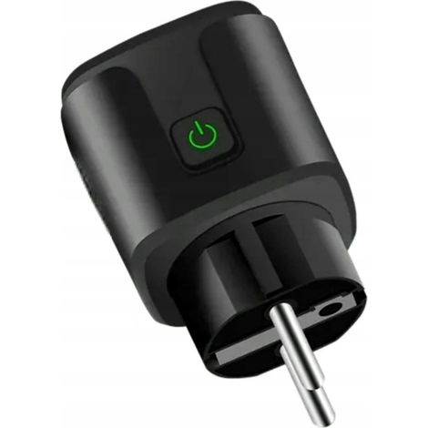 Enchufe Tuya Wifi negro de 20 A, 3690 W, enchufe con medidor de potencia - Programador (1/5)