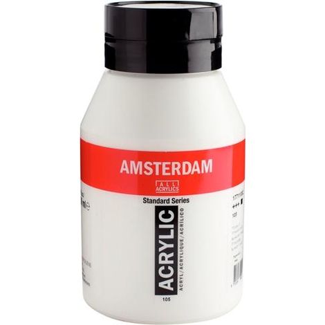 TALENS AMSTERDAM STANDARD SERIES COLORES ACRÍLICOS BOTE 1000ML BLANCO DE TITANIO