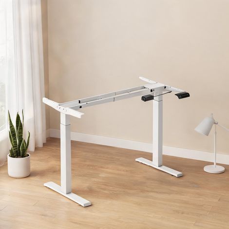 Table basse coloris blanc en acier 180 x 57,5 x 119 cm (1/5)