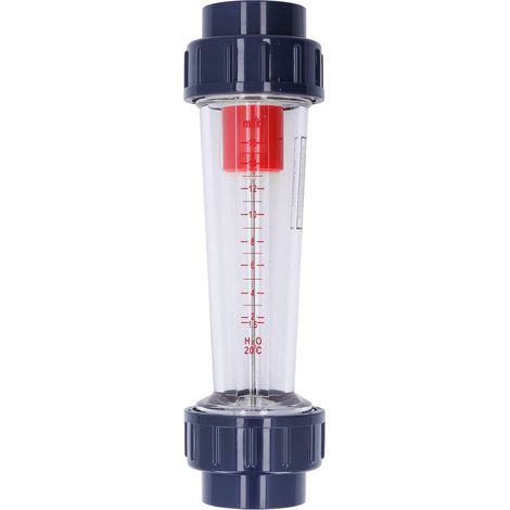 Wasserdurchflussmesser, Flüssigkeitsdurchflussmesser 1,6–16 m³/h, Kunststoffrohr mit ABS-Schwimmer zur Messung (1/5)