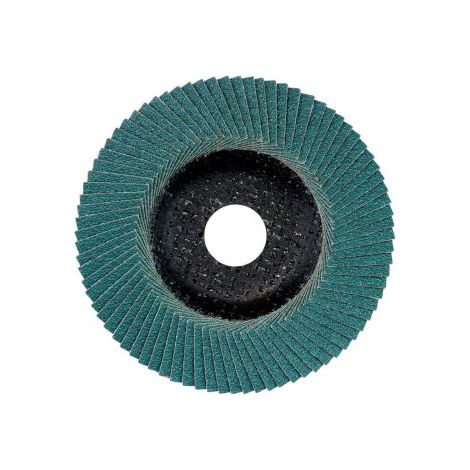 Metabo 623175000 Disco abrasivo láminas Corindón Zr oblicuo para acero inox hierro fundido D115 mm Grano P40 (Envase 10 Ud)